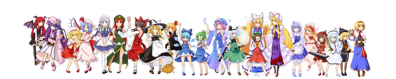 Hatsuka Touhou Alice Margatroid Chen Cirno Daiyousei